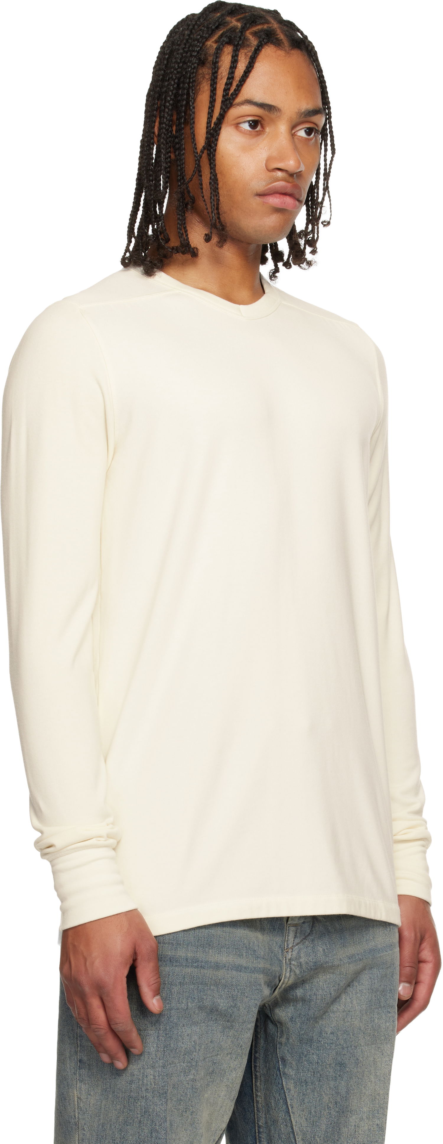 Majica kratkih rukava Rick Owens Concordians Thermal T-shirt Bijela | RR02E1225 JPT, 1