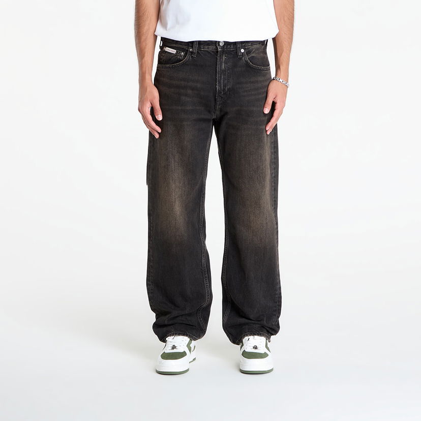 Jeans CALVIN KLEIN Calvin Klein Jeans 90S Straight Espress Pants W35/L32 Crna | LV04RD724G 01G