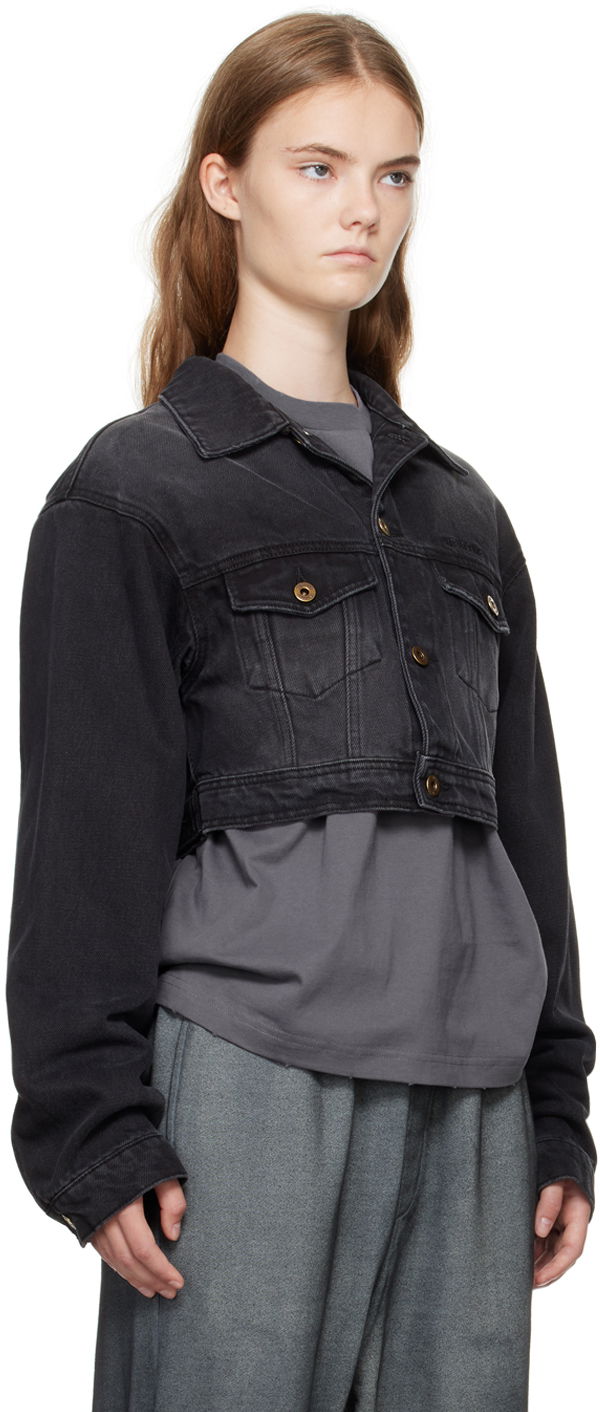 Jakna We11done We11done Cropped Denim Jacket Crna | WD-DJ2-24-337-W-BK, 1
