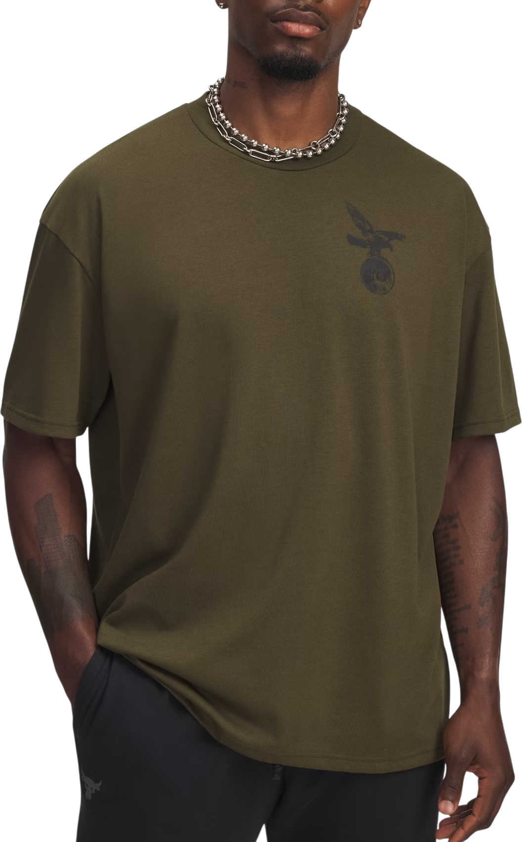 Majica kratkih rukava Under Armour Project Rock Graphic T-Shirt Zelena | 6006259-308, 0
