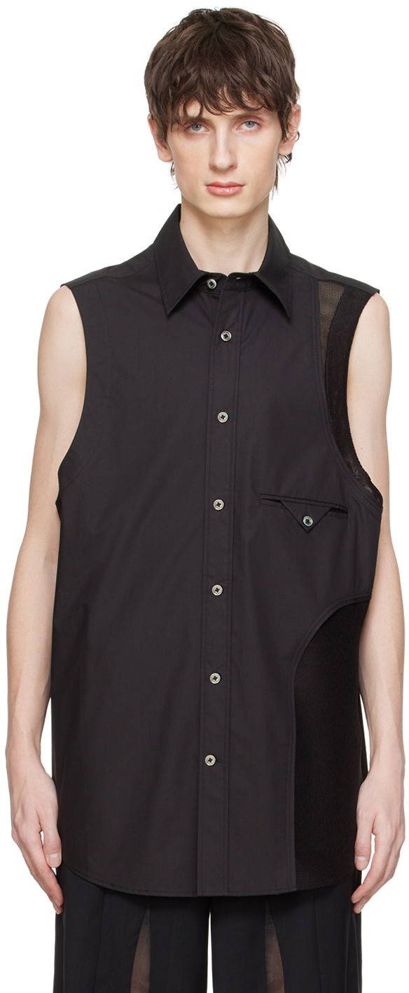 Košulja Feng Chen Wang Feng Chen Wang Sleeveless Shirt Crna | FUS17SR08