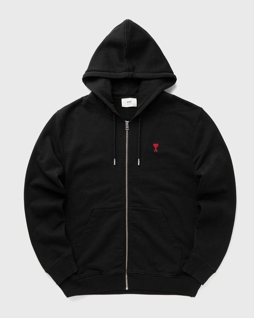 Dukserice AMI AMI Paris Classic Ami De Coeur Zip Hoodie 3XL Crna | BFUSW435.730-001