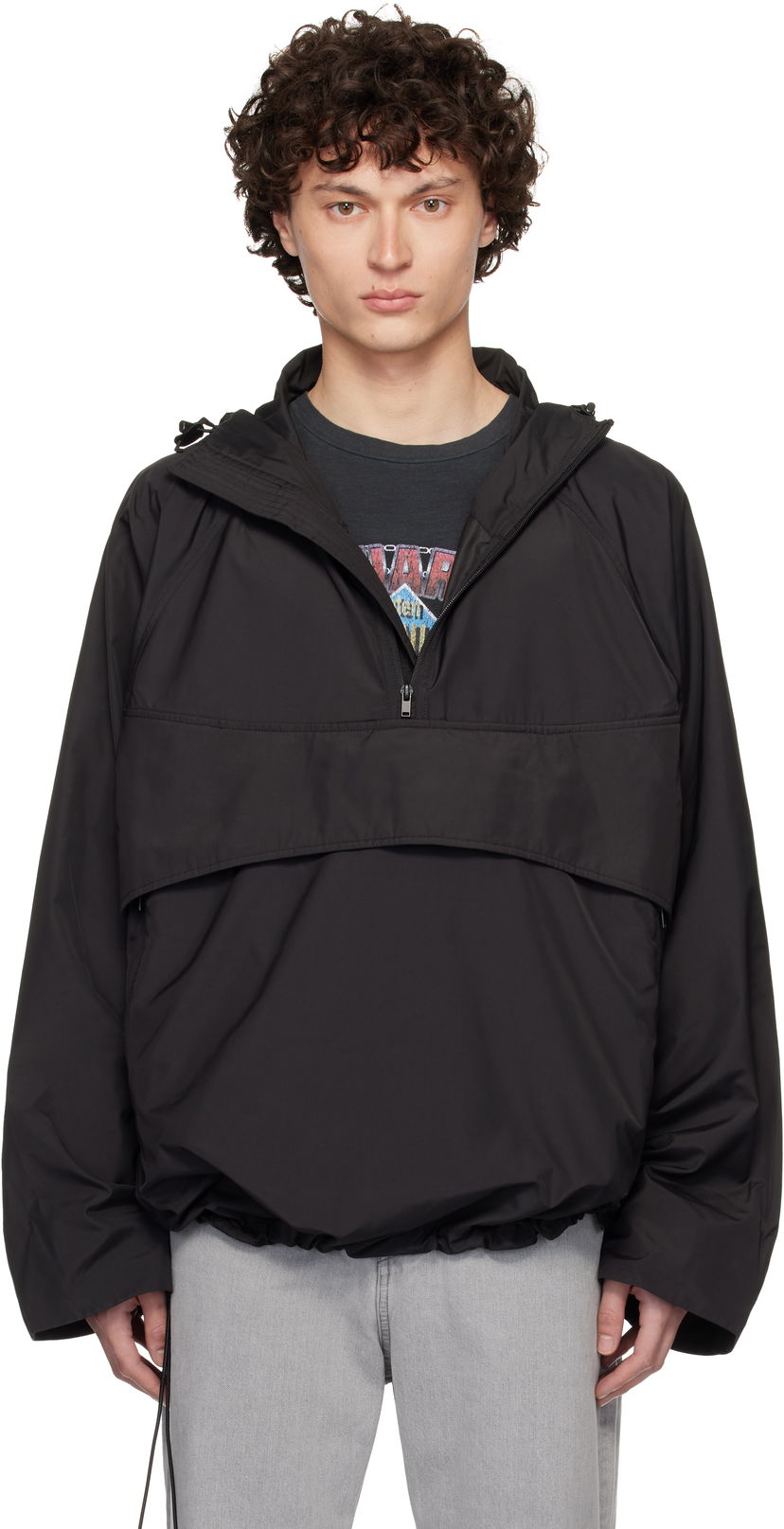 Kabanica 1017 ALYX 9SM ALYX 9SM Poly Pullover Windbreaker Jacket Crna | AAMOU0533FA01