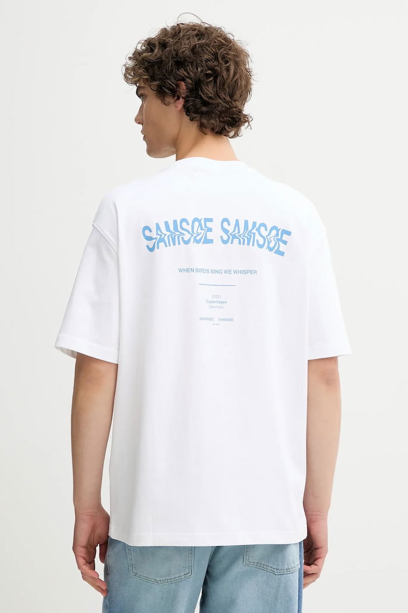 Majica kratkih rukava Samsoe Samsoe Samsoe Samsoe SASWIRL Print T-Shirt Bijela | U25200006