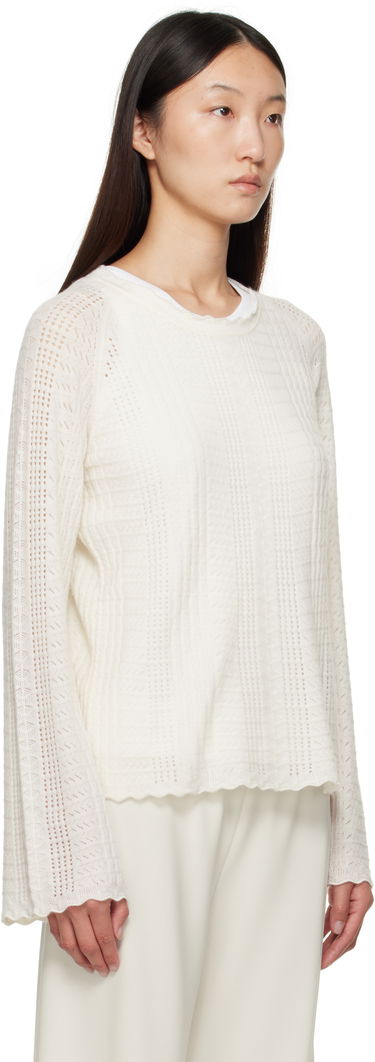 Džemper Loulou de Saison Loulou de Saison Greta Knit Sweater Bijela | GRETA, 1