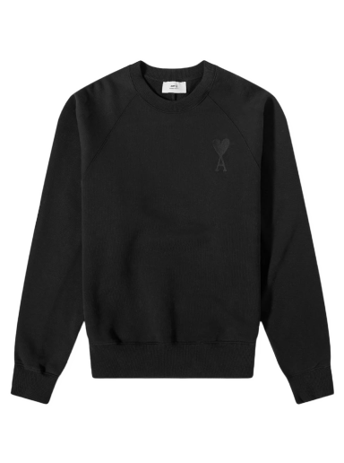 Džemper AMI Tonal Heart Crewneck Crna | USW002-747001