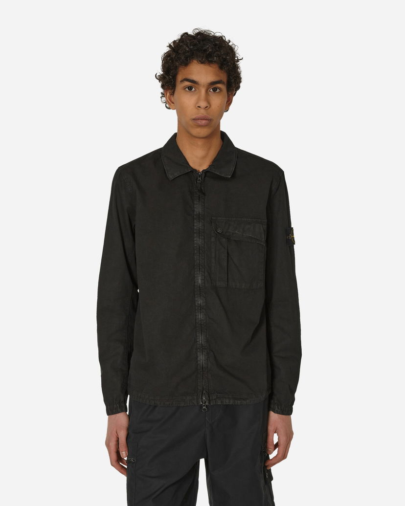 Košulja Stone Island Garment Dyed Overshirt Crna | 8015119WN V0129
