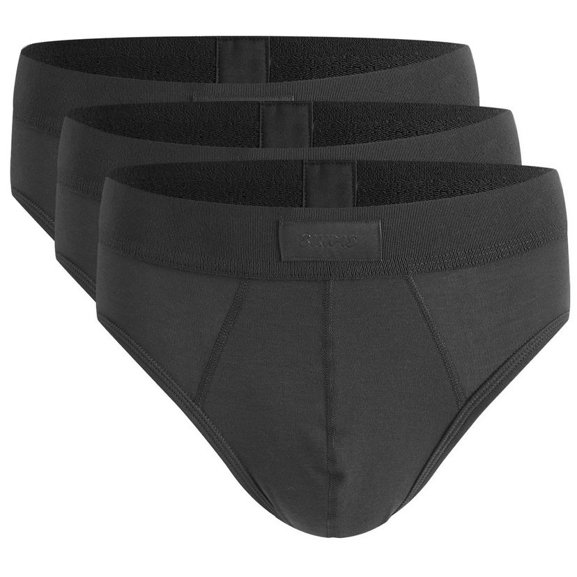 Body SKIMS Men's 3-Pack Cotton Briefs Crna | BO-BRF-5633M-ON