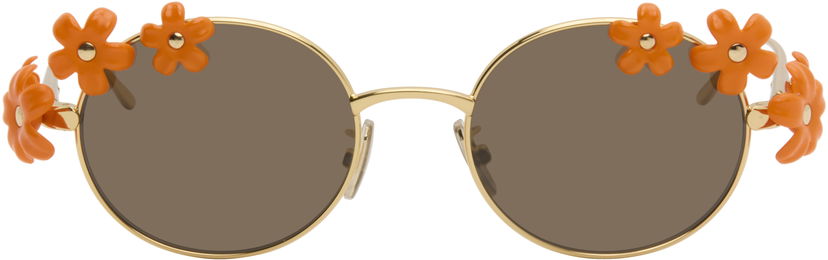 Sunčane naočale Loewe Paula's Ibiza Daisy Field Round Daisy-Embellished Sunglasses Narančasta | LW40173UW5130F 192337236198