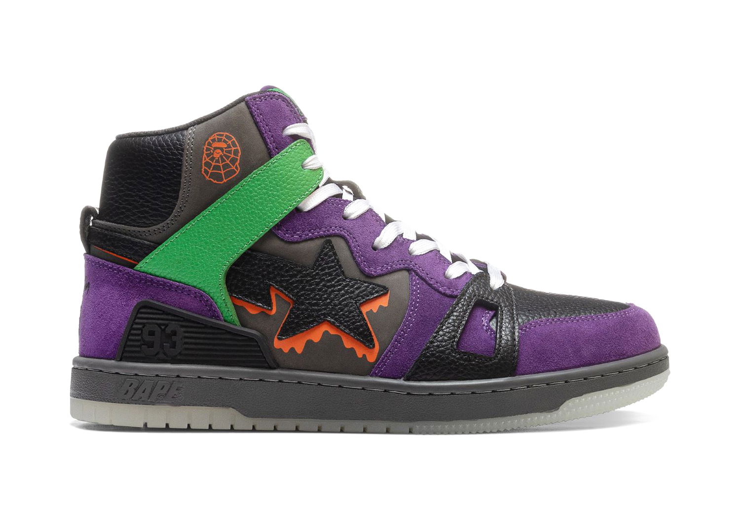 Tenisice i cipele BAPE Bape Sta 93 Hi "Halloween" 2021 Ljubičasta | 001FWH701019-PUR-A, 0