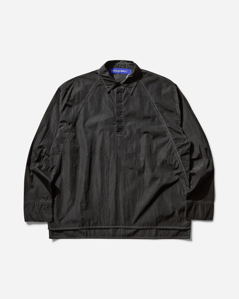 Košulja A-COLD-WALL* A-COLD-WALL* Millbank Longsleeve Polo Crna | ACWMSH161 BLK