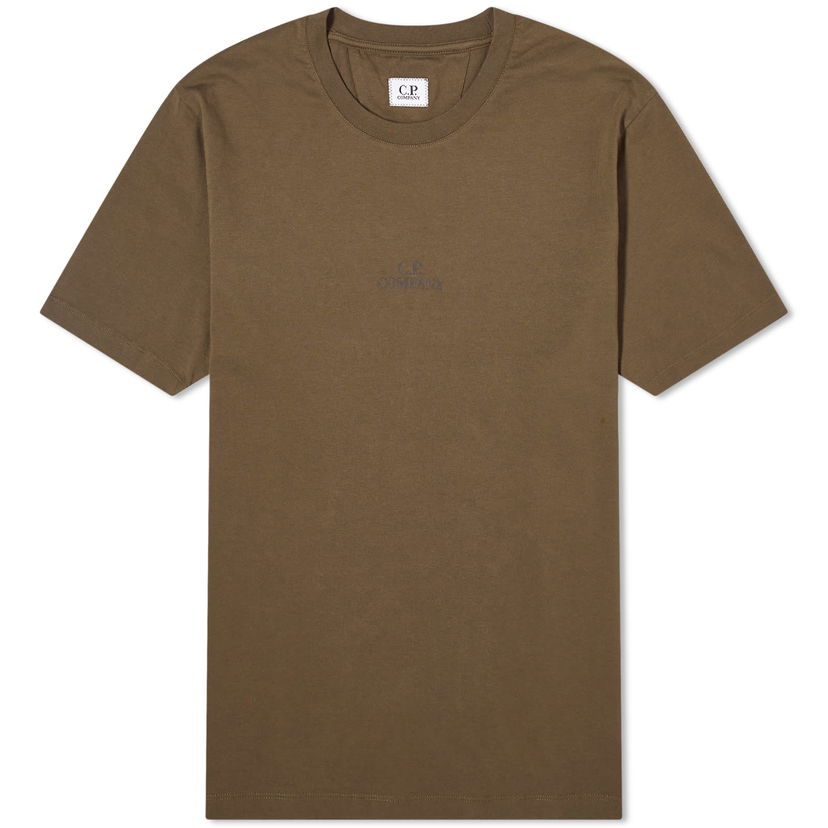 Majica kratkih rukava C.P. Company 30/1 Jersey Graphic T-Shirt Ivy Green Zelena | CMTS141A-006586W-683