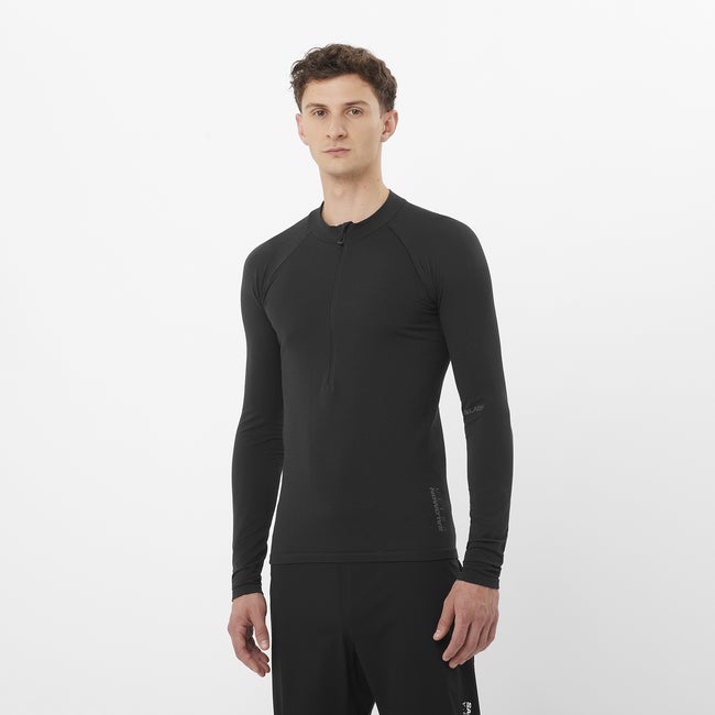Dukserice Salomon Salomon S/Lab Ultra Seamless Long Sleeve Top Crna | LC2485300