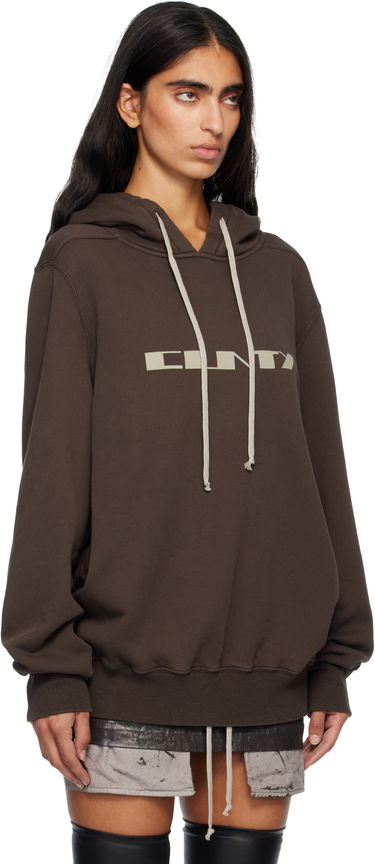 Dukserice Rick Owens Concordians Oversized Hoodie Smeđa | DS02E7241 FSLP2P, 1