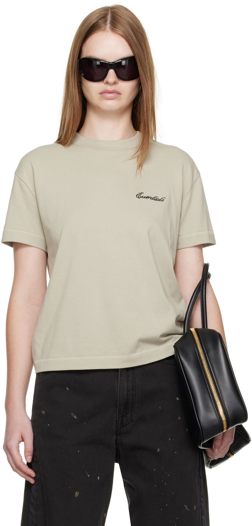 Majica kratkih rukava Fear of God Fear of God ESSENTIALS Classic Fit T-Shirt Bež | 125SP255866FW