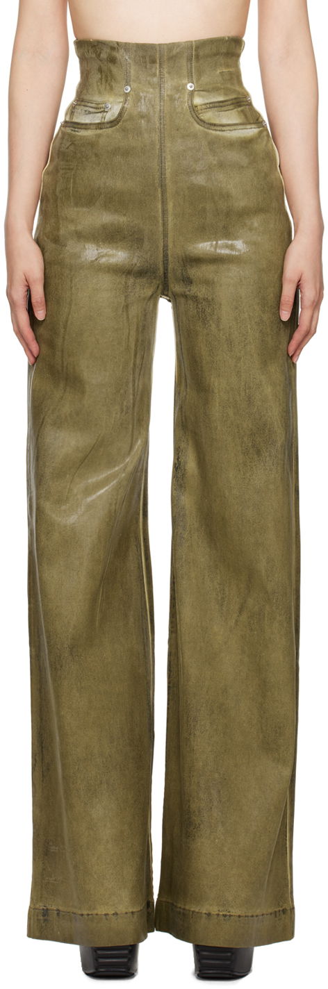 Jeans Rick Owens Cooper Dirt Jeans Zelena | DS02D2303 HSCF
