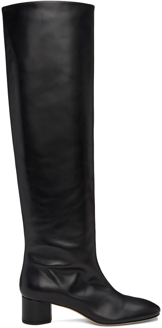 Odjeća Aeyde Aeyde Willa Over-the-Knee Boots Crna | A11-KB-DUBR45RO115-FW24-800-001