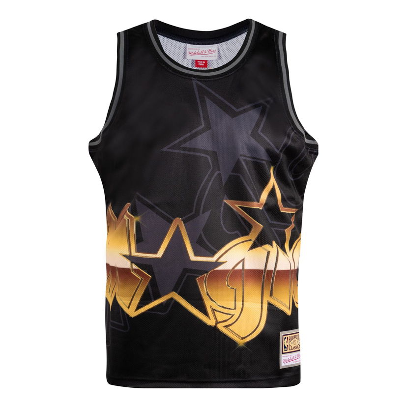 Majica bez rukava Mitchell & Ness NBA Orlando Magic Big Face 4.0 Fashion Tank Crna | TMTK1258-OMAYYPPPBLCK