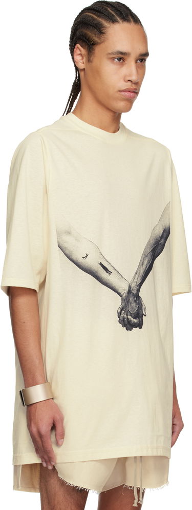 Majica kratkih rukava Rick Owens Rick Owens Hollywood Jumbo T-Shirt Bež | RR01E5238 JNCP3, 1