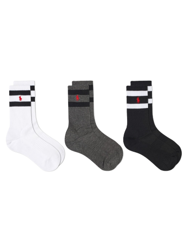 Čarape Polo by Ralph Lauren Classic Stripe Sport Sock - 3 Pack Višebojno | 449823360002