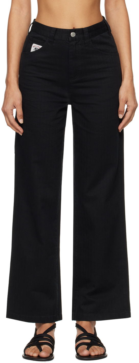 Hlače Bode Knolly Brook Trousers Crna | MRF24BT035