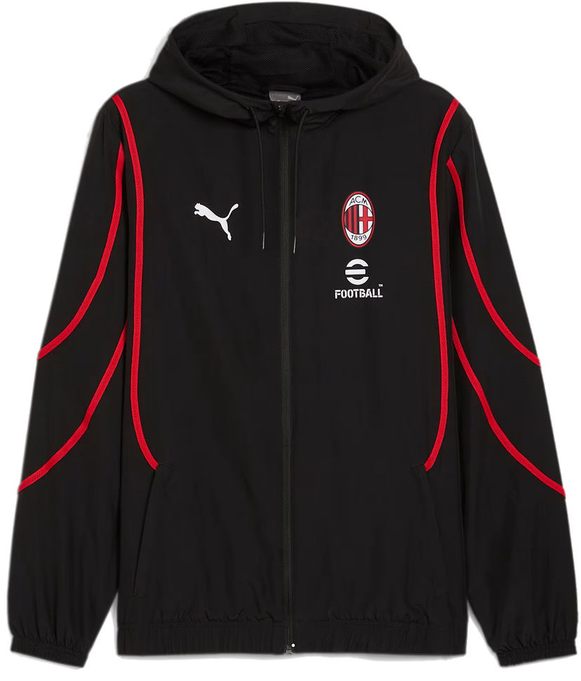 Jakna Puma AC Milan Prematch Woven Jacket Crna | 777716-04