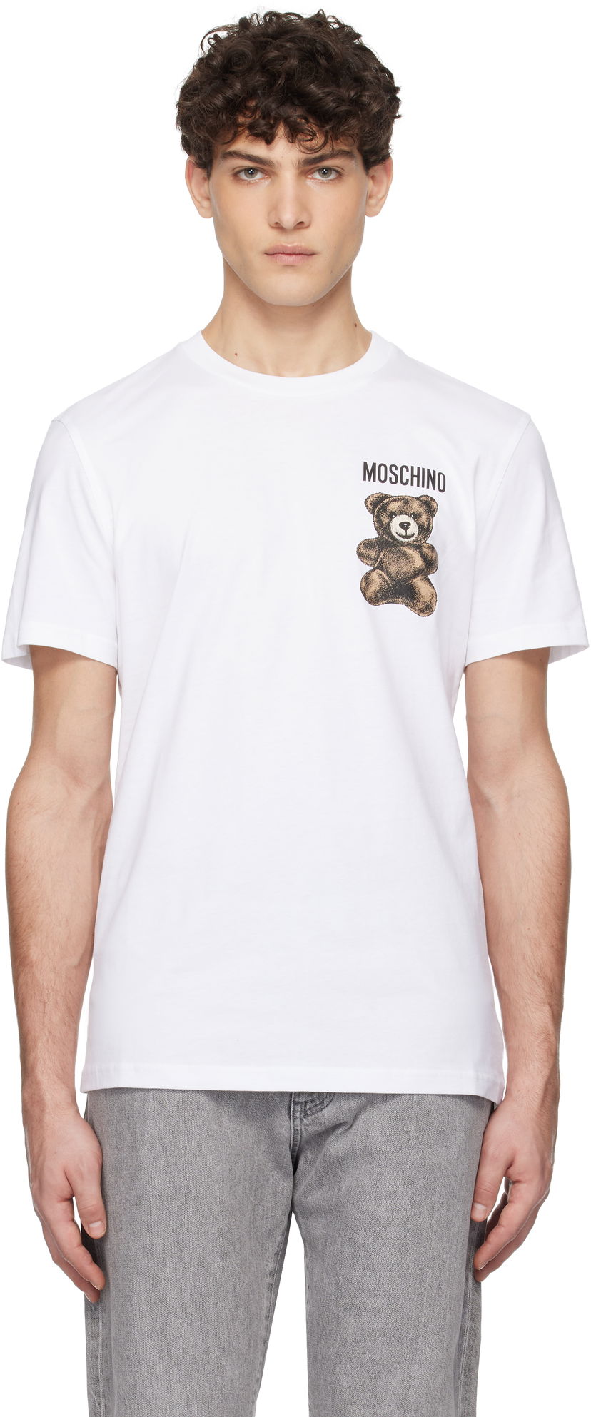 Majica kratkih rukava Moschino Moschino Little Teddy Bear T-Shirt Bijela | 251ZZV071102411001