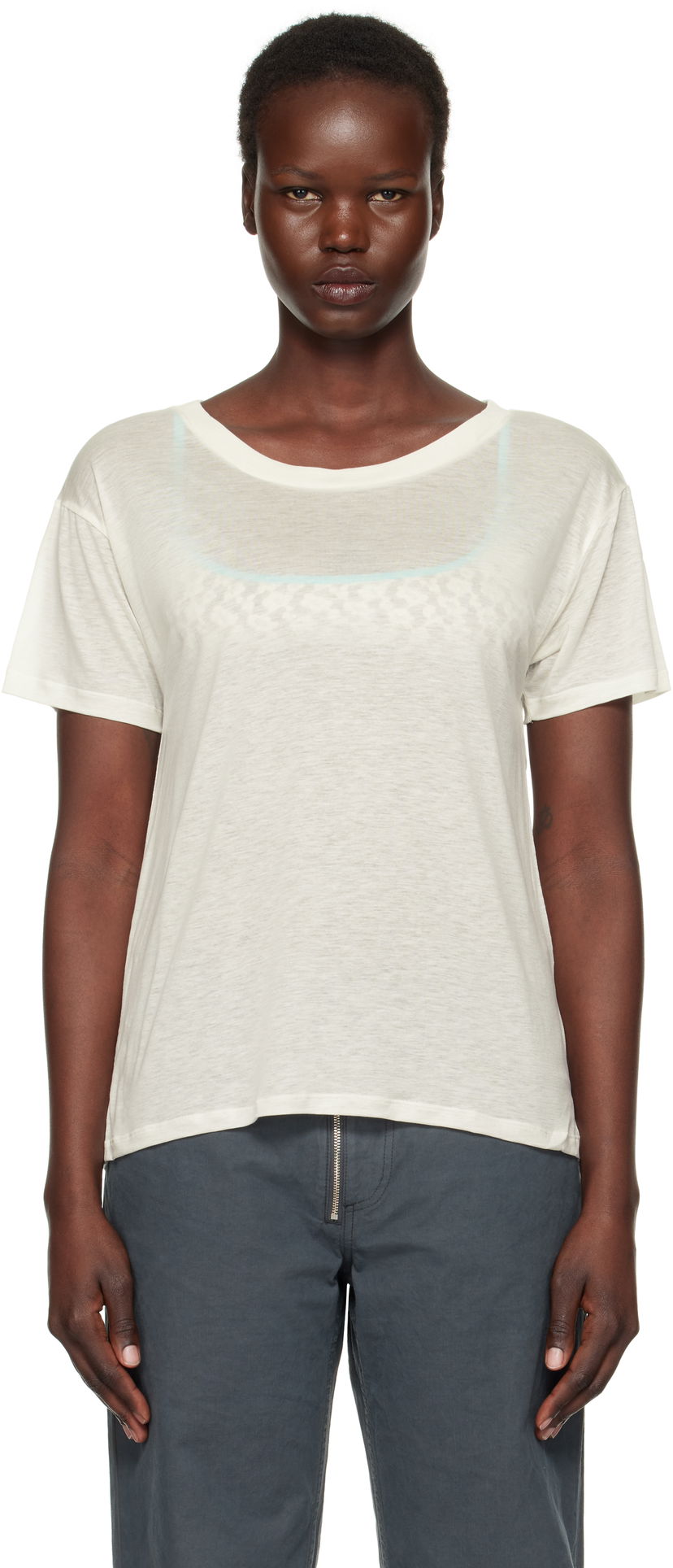 Majica kratkih rukava Baserange Loose Fit T-Shirt Bijela | TOLO-BL-000