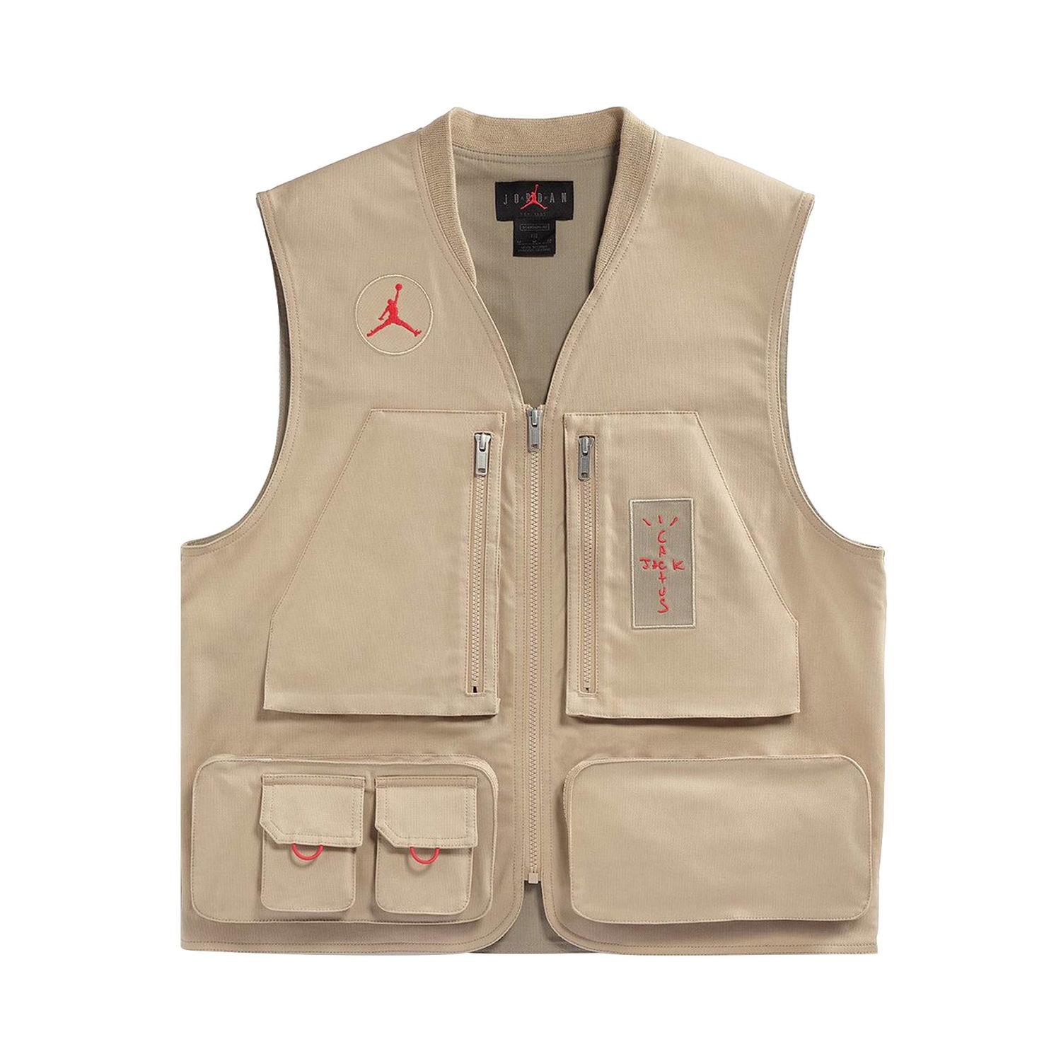 Prsluk Cactus Jack by Travis Scott Jordan x Utility Vest Bež | CW3169 201, 1