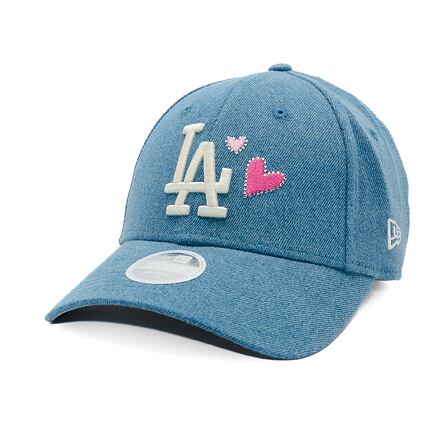 Kapa New Era MLB Denim Icon 9FORTY LA Dodgers Adjustable Hat Plava | 60595350