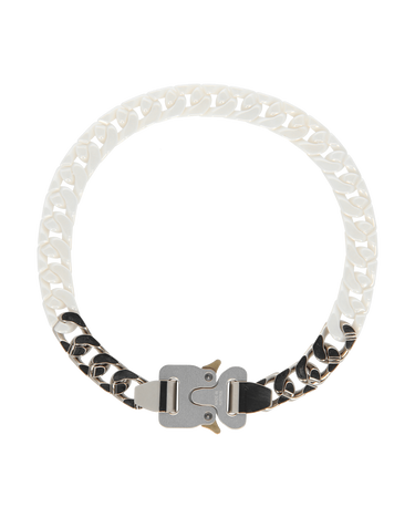 Ogrlica 1017 ALYX 9SM Ceramic Buckle Chain Necklace Bijela | AAUJW0120OT01 WTH0001, 3