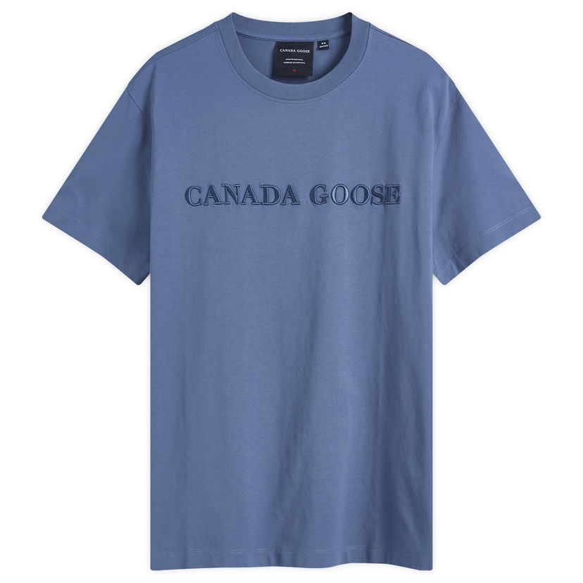 Majica kratkih rukava Canada Goose Embroidered Wordmark Emersen T-Shirt Plava | 1420M2-222
