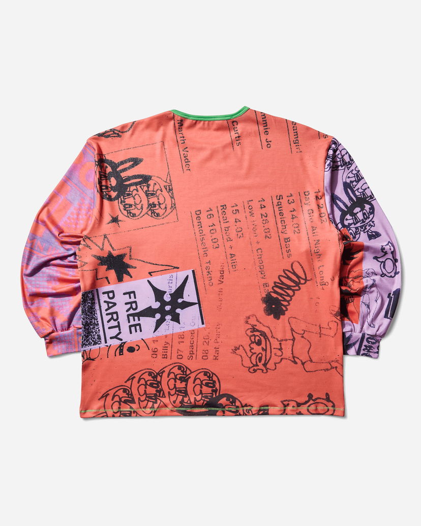 Dres Chopova Lowena Poster Print Oversized Jersey Top Narančasta | 2404 MLT
