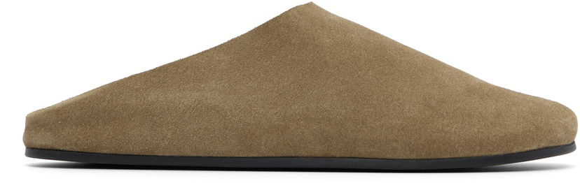 Tenisice i cipele The Row The Row Hudson Suede Slide Loafers Zelena | F1705-L302