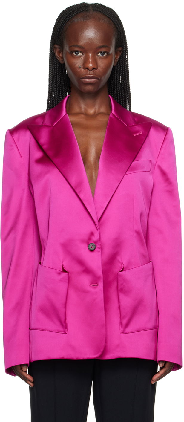 Jakna Tom Ford TOM FORD Relaxed-Fit Blazer Ružičasta | GI2953-FAX945