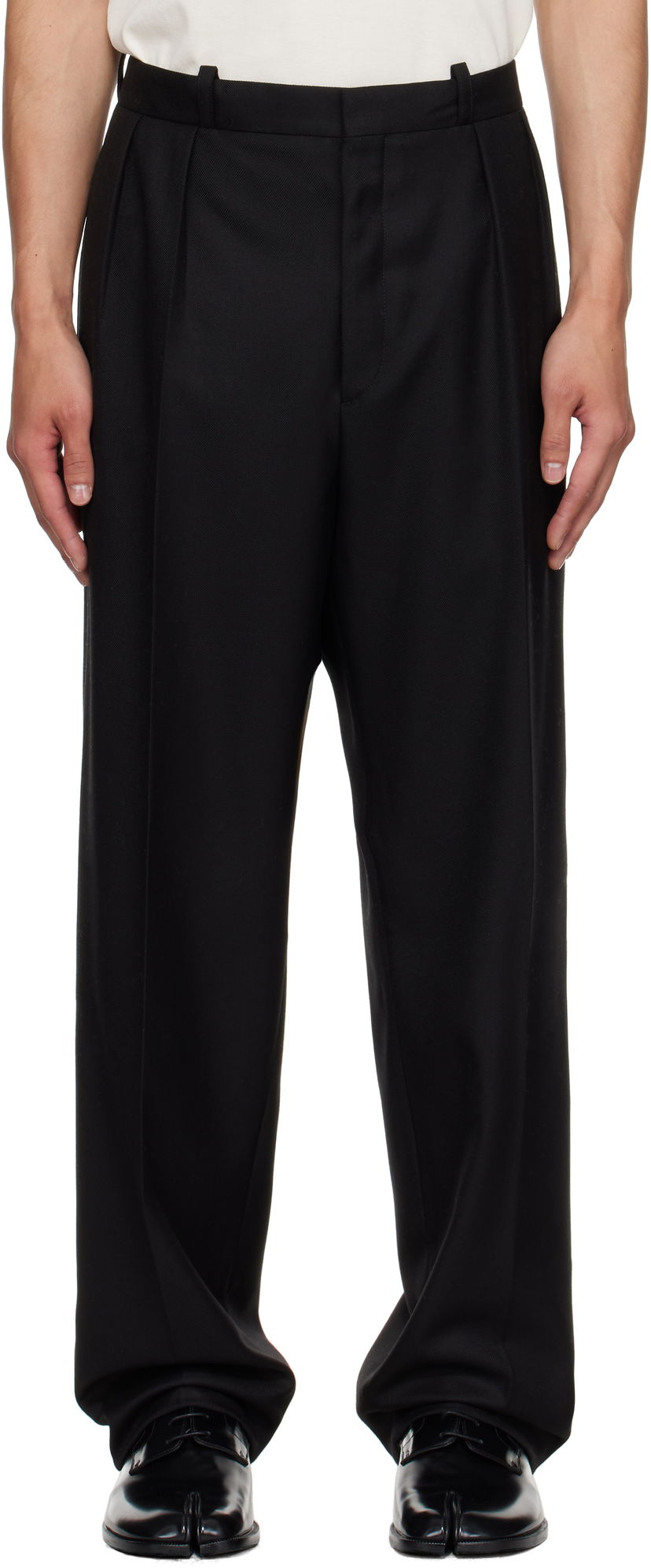 Hlače Maison Margiela Maison Margiela Virgin Wool Trousers Crna | S50KA0687 M35504