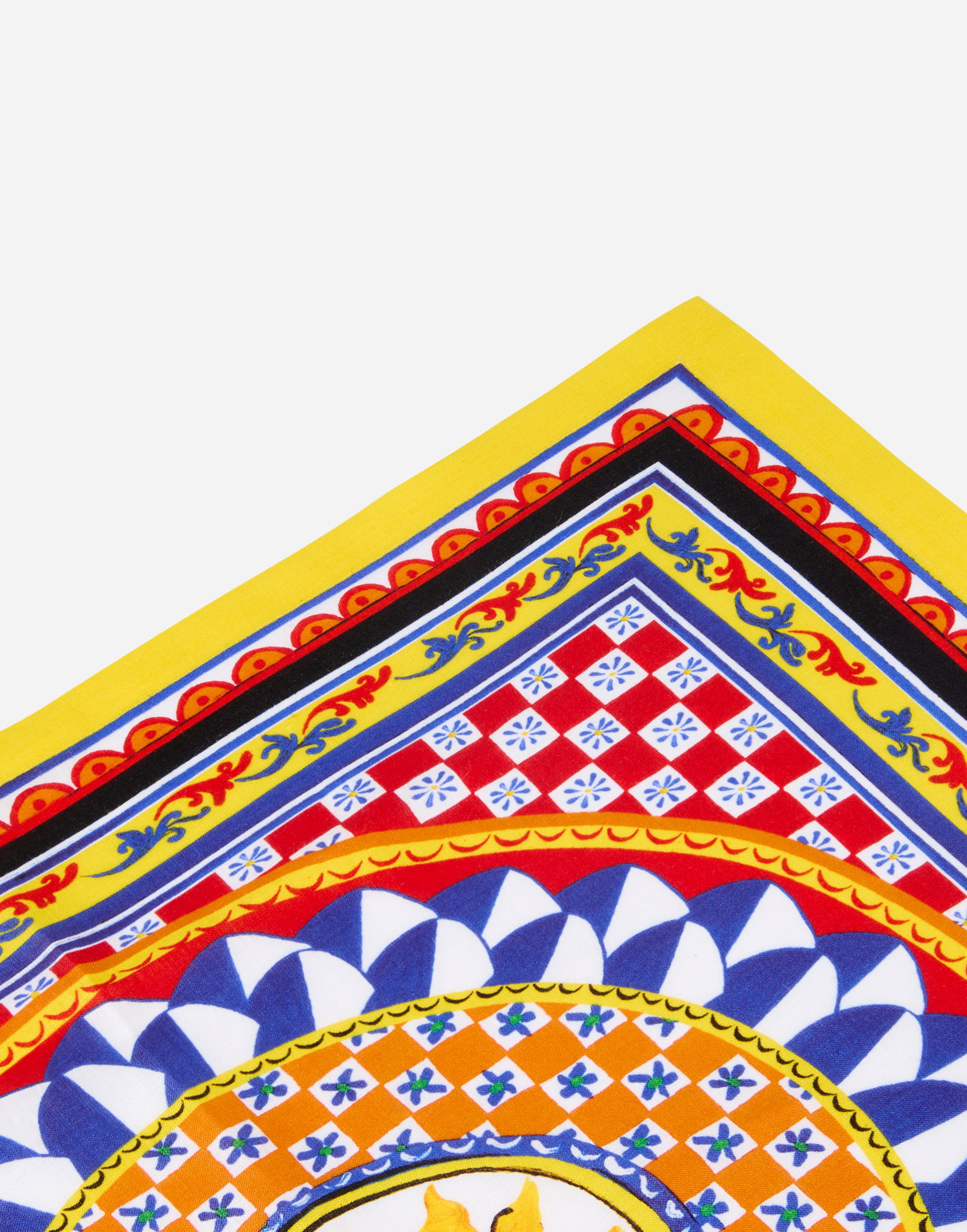 Home decor Dolce & Gabbana Set Of 2 Linen Napkins With Sun Print Žuta | TCGS05TCADNUC082, 1