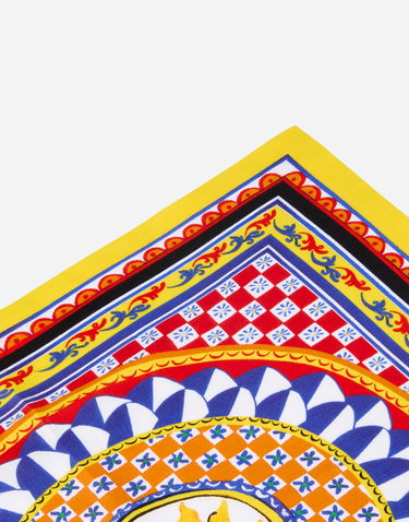 Home decor Dolce & Gabbana Set Of 2 Linen Napkins With Sun Print Žuta | TCGS05TCADNUC082, 1