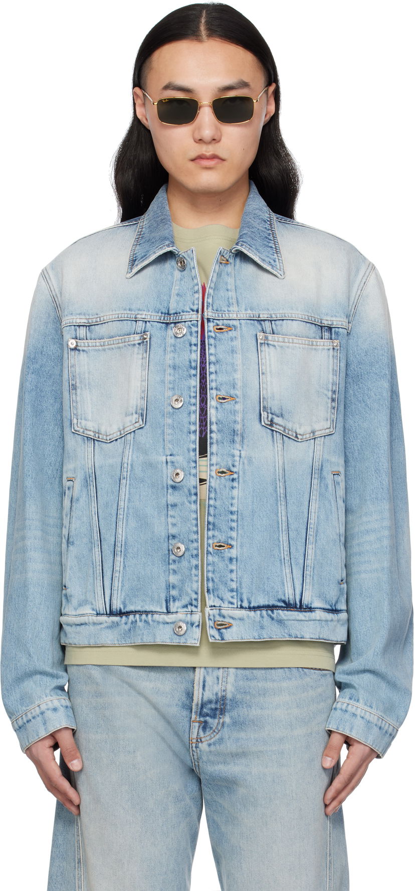 Jakna LANVIN Lanvin Regular Denim Jacket Plava | RM-JA0003-D087-P25