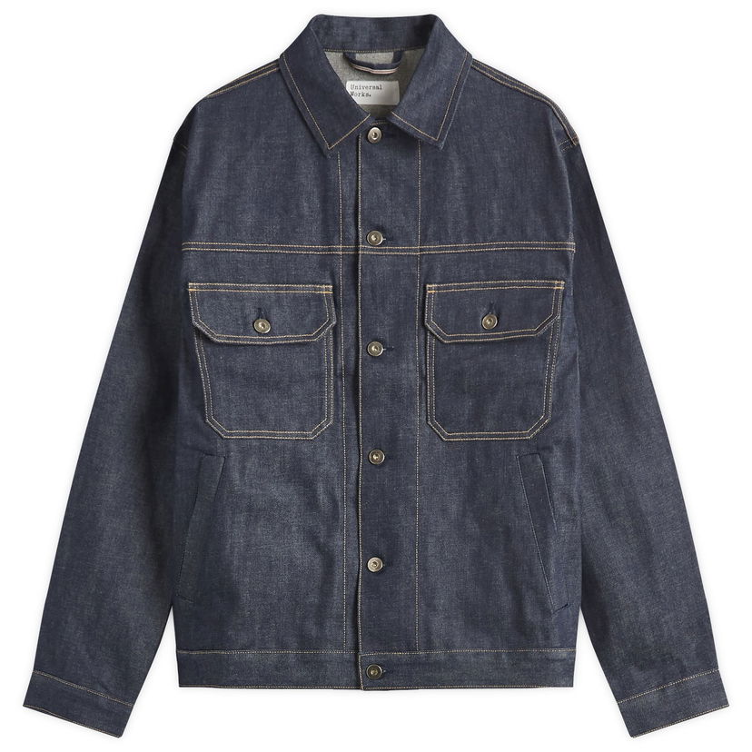 Jakna Universal Works Universal Works Trucker Denim Jacket, Size Medium Plava | 109-IND