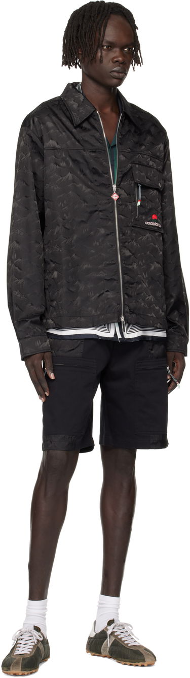 Jakna Casablanca Casablanca Mountain Camo Zip Jacket Crna | MPF25-SH-183-01, 3