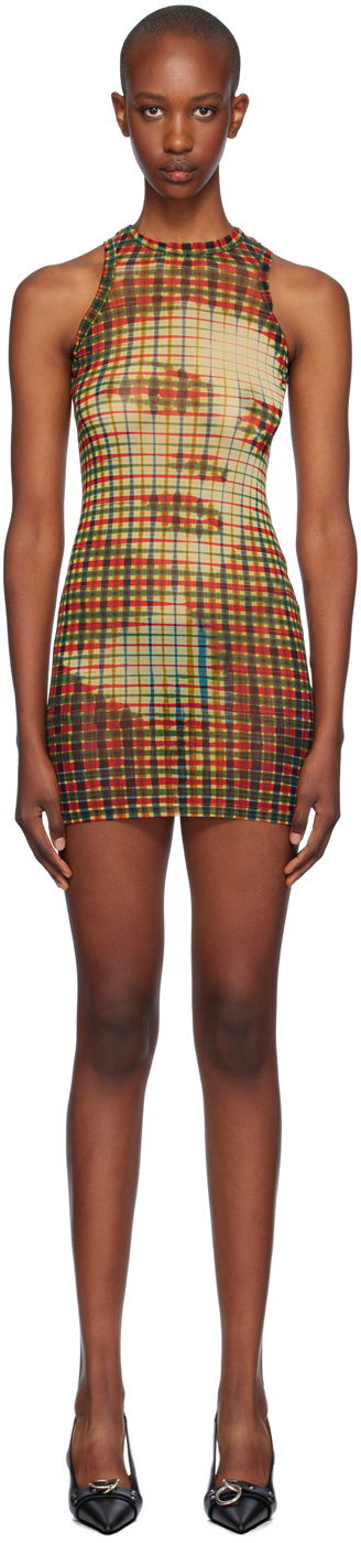 Haljina Jean Paul Gaultier Jean Paul Gaultier Tartan Face Print Mini Dress Višebojno | 24/31-F-RO273-T563-95105030