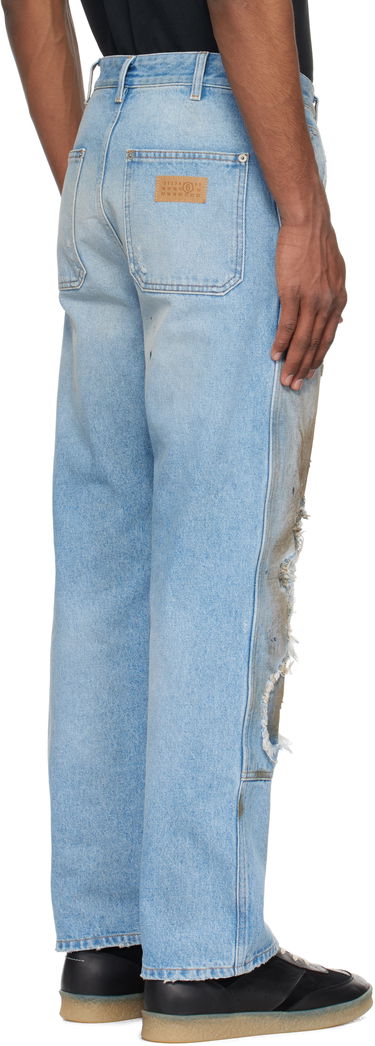Jeans Maison Margiela MM6 Maison Margiela Distressed Carpenter Jeans Plava | SH2LA0017 M30018, 2