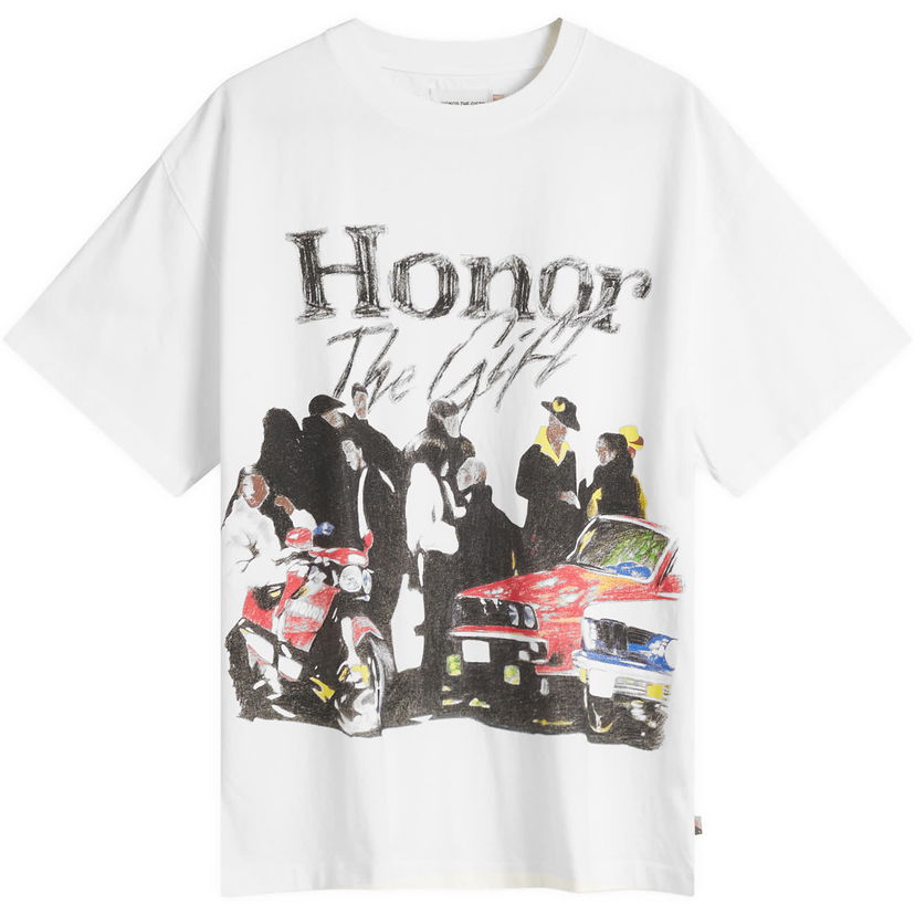 Majica kratkih rukava Honor The Gift Honor The Gift Shift Graphic T-Shirt, Size Large Bijela | HTG250140-WHT