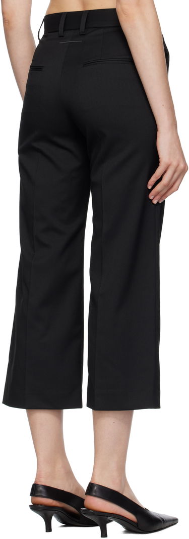 Hlače Maison Margiela MM6 Maison Margiela Tailoring Blend Cropped Trousers Crna | S52KA0535 M35227, 2