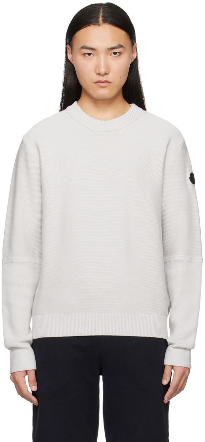 Džemper Moncler Patch Sweater Siva | J10919C00001M1509