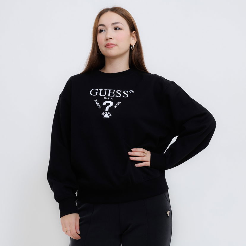 Dukserice GUESS Guess Roberta Sweatshirt Crna | V5RQ12KC3D2-JBLK
