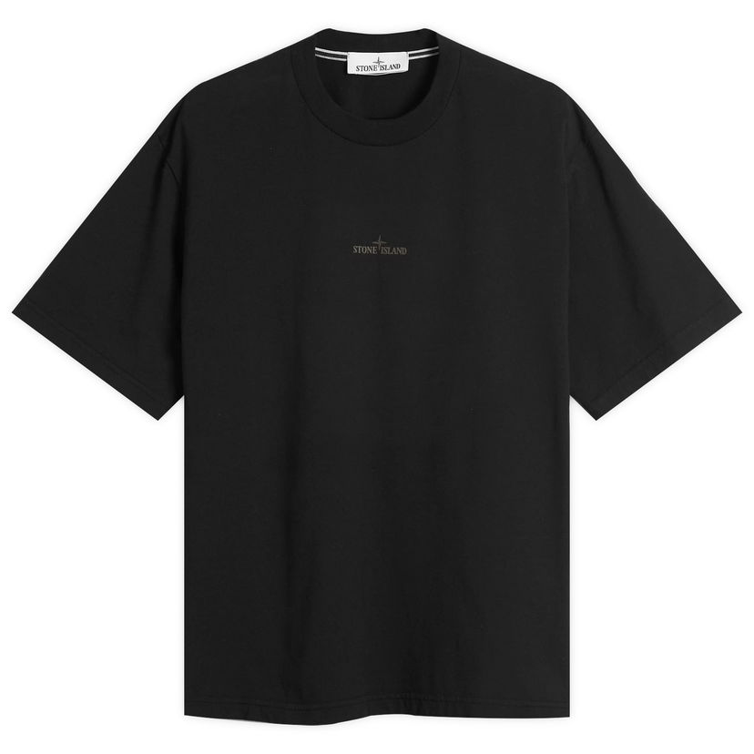 Majica kratkih rukava Stone Island Men's Industrial Print T-Shirt, Size Large Crna | K2S152100037-S0241-V0029