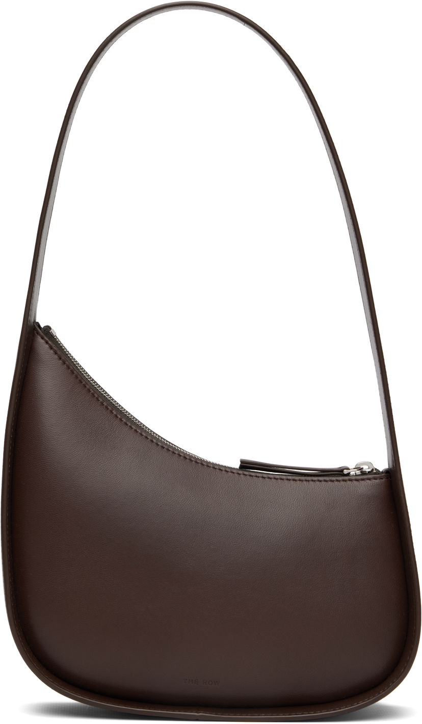 Torba za rame The Row The Row Half Moon Shoulder Bag Smeđa | W1249-L614
