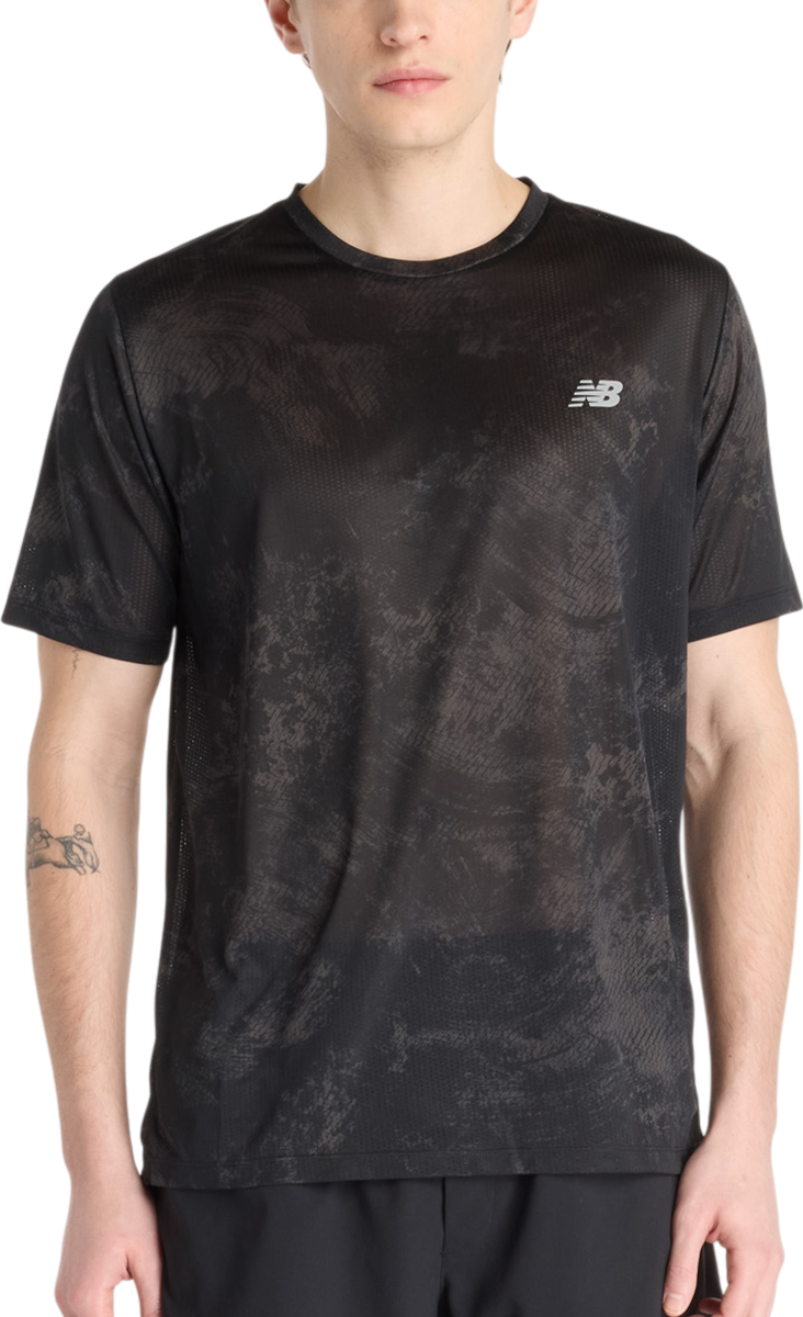 Majica kratkih rukava New Balance Athletics Printed Short-Sleeve T-Shirt Crna | mt53201-cas, 0